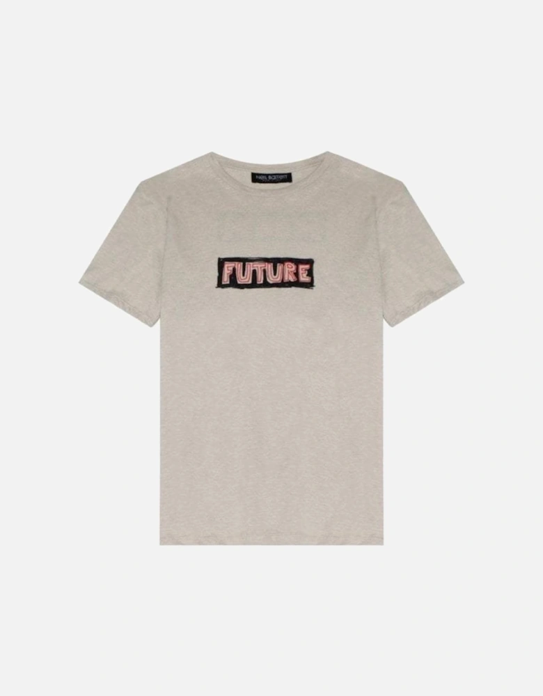 Men's Future Print T-shirt Cream