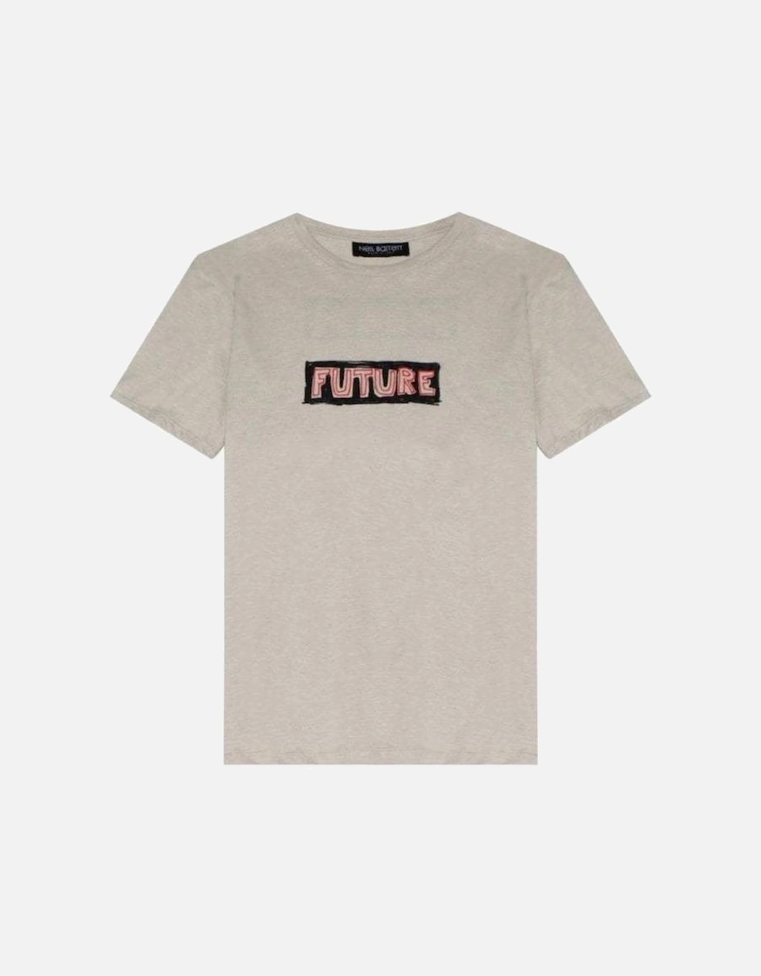 Men's Future Print T-shirt Cream, 4 of 3