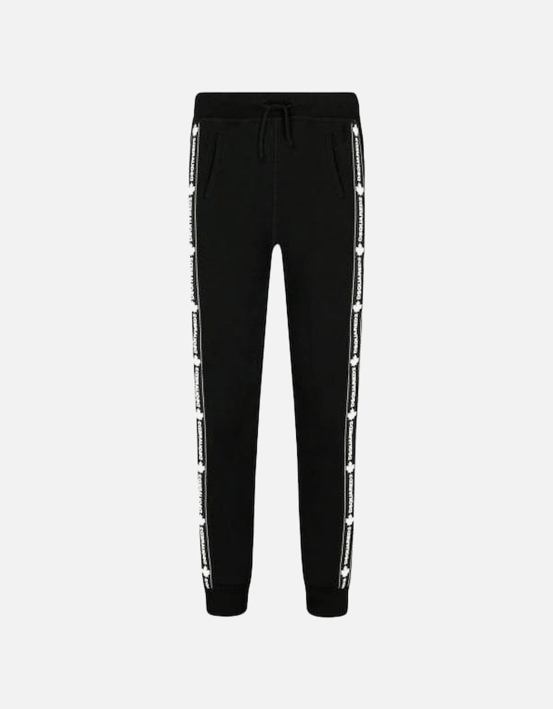 Boys Tape Joggers Black, 2 of 1