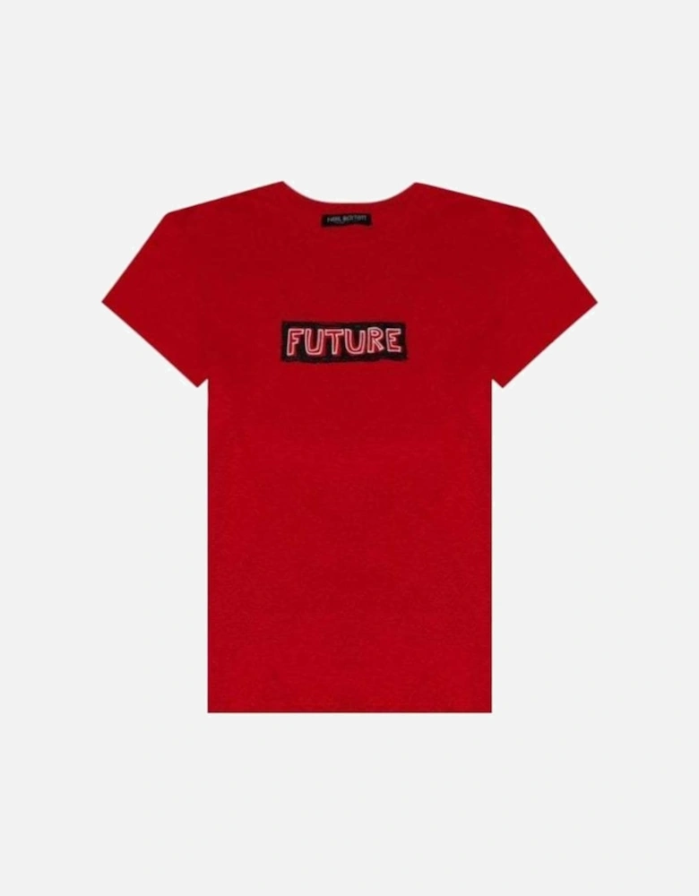 Men's Future Print T-shirt Red