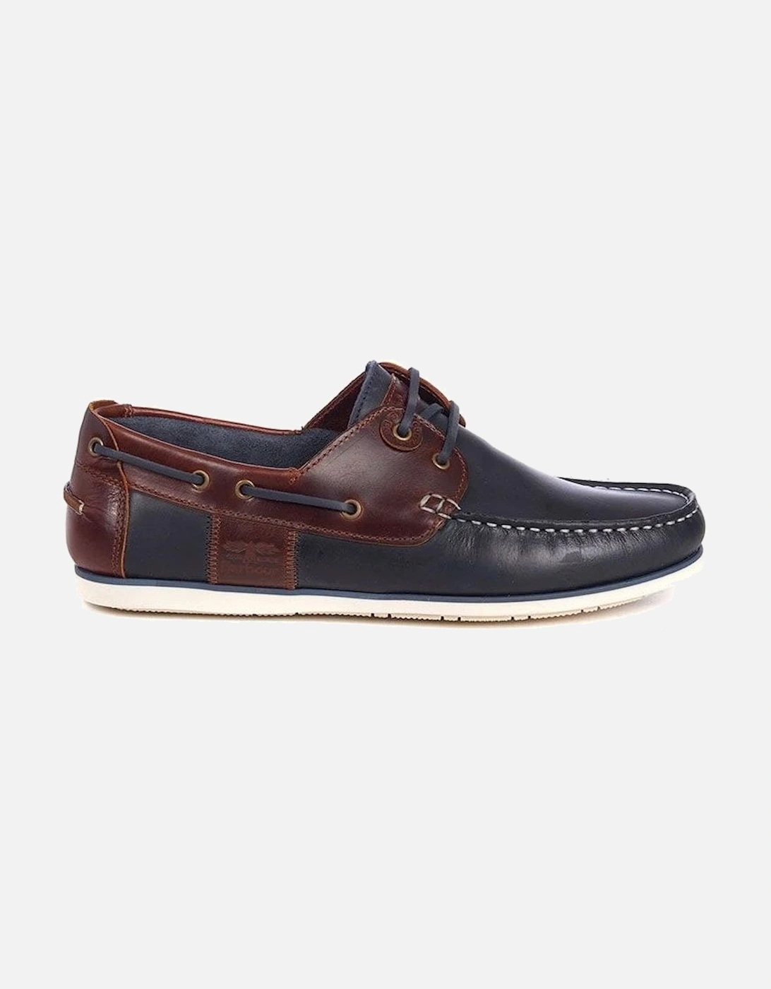 Barbour Men's Navy/ Brown Wake Boat Shoes, 7 of 6