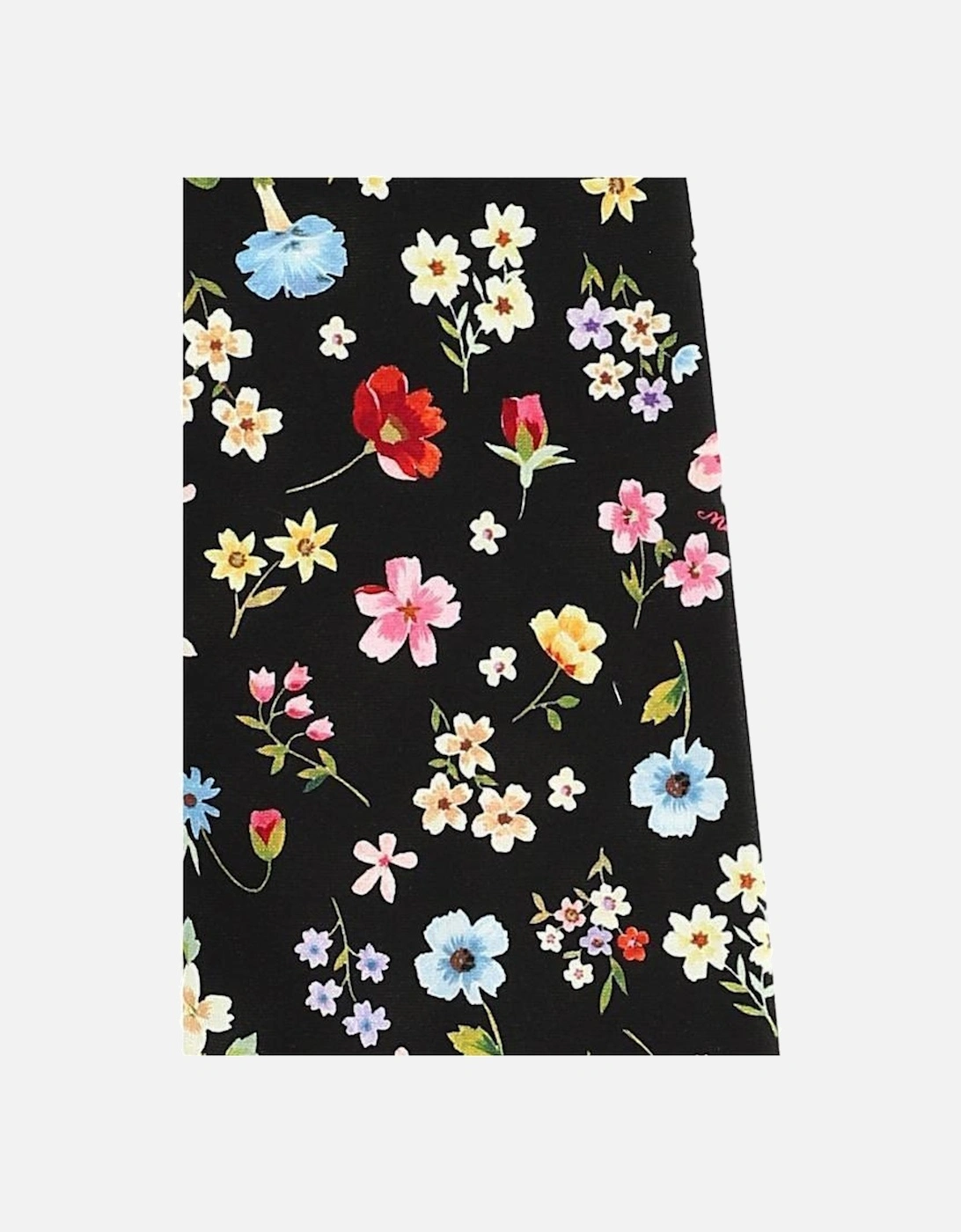 Girls Black Floral Leggings