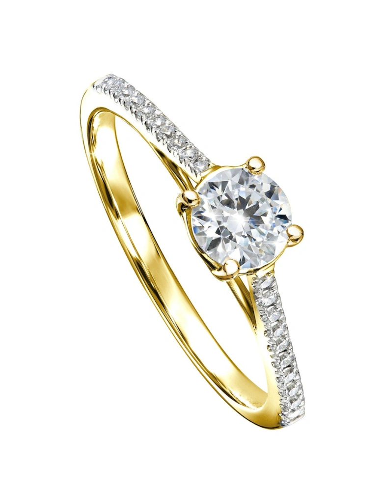 Margot 9ct Yellow Gold 0.50ct Lab Grown Diamond Engagement Ring