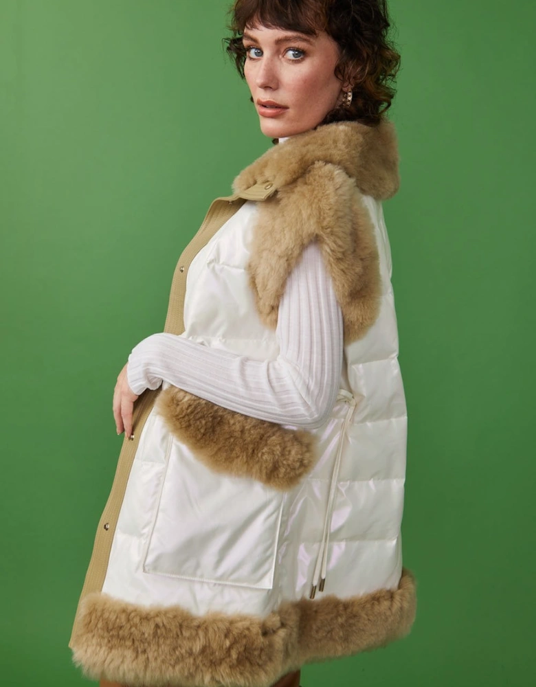 Limited Edition Oversized Shearling Gilet