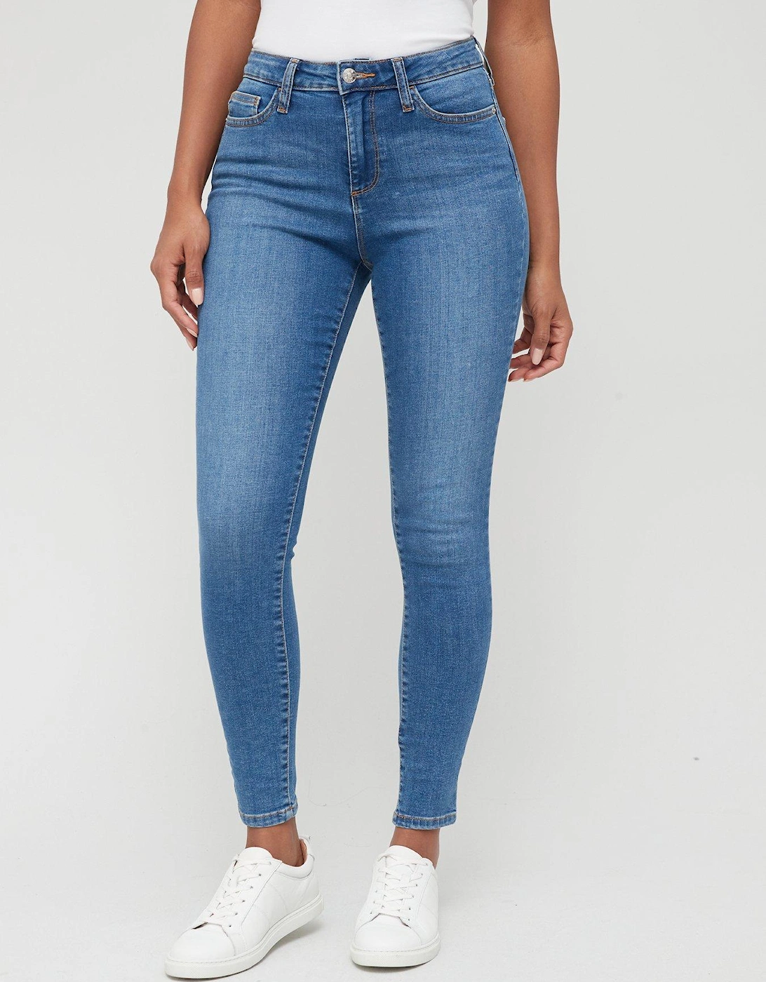 Short Florence High Rise Skinny Jeans - Mid Wash, 2 of 1