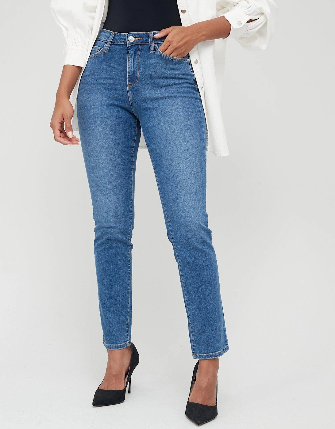Tall Isabelle High Rise Slim Leg Jean - Mid Wash, 5 of 4