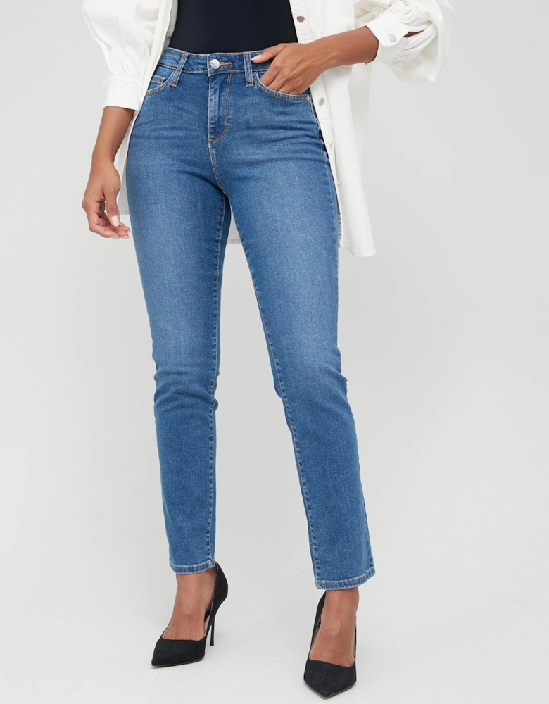 New Isabelle High Rise Slim Leg Jean - Mid Wash