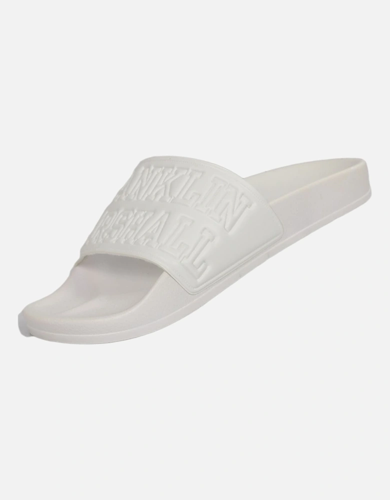 UA985 Unisex Rubber White Sliders