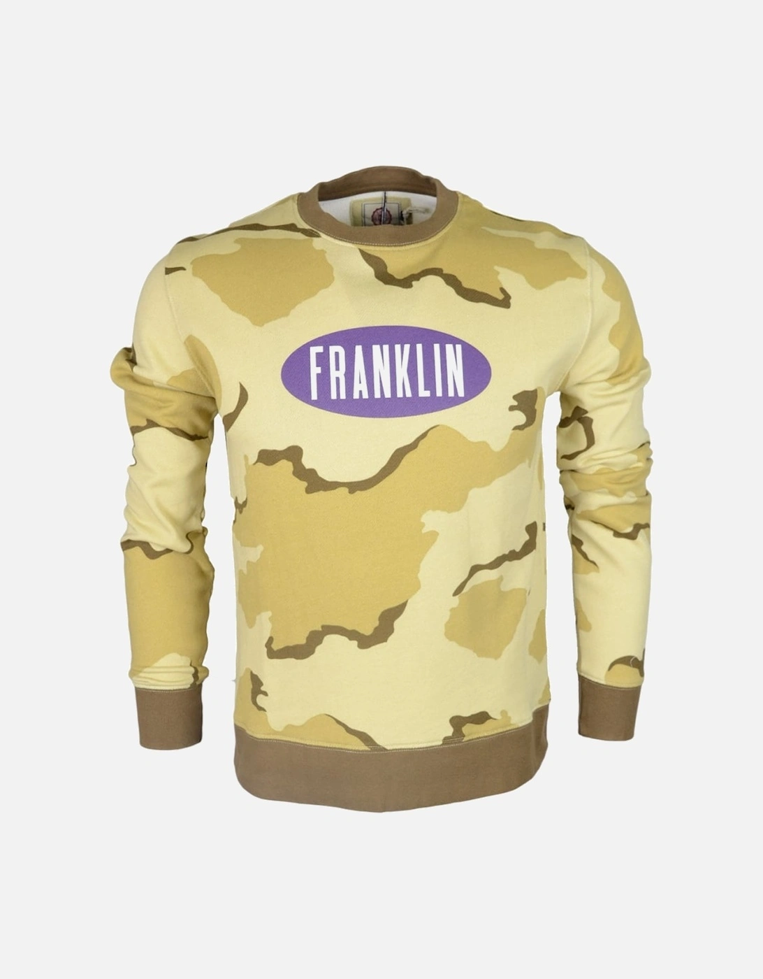 MF281 Round Neck Printed Logo Desert Camo Sweatshirt, 3 of 2