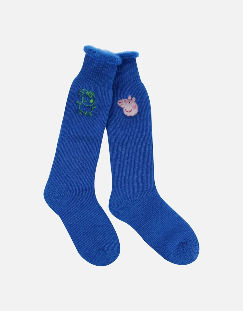 Childrens/Kids Peppa Pig Boot Socks (Pack of 2)