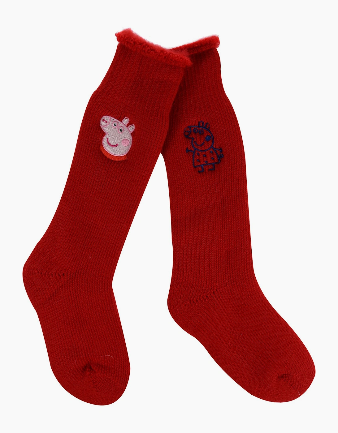 Regatta Unisex Red Childrens/ Peppa Pig Boot Socks (Pack Of 2) - Size: 3 Years/4 Years Kids