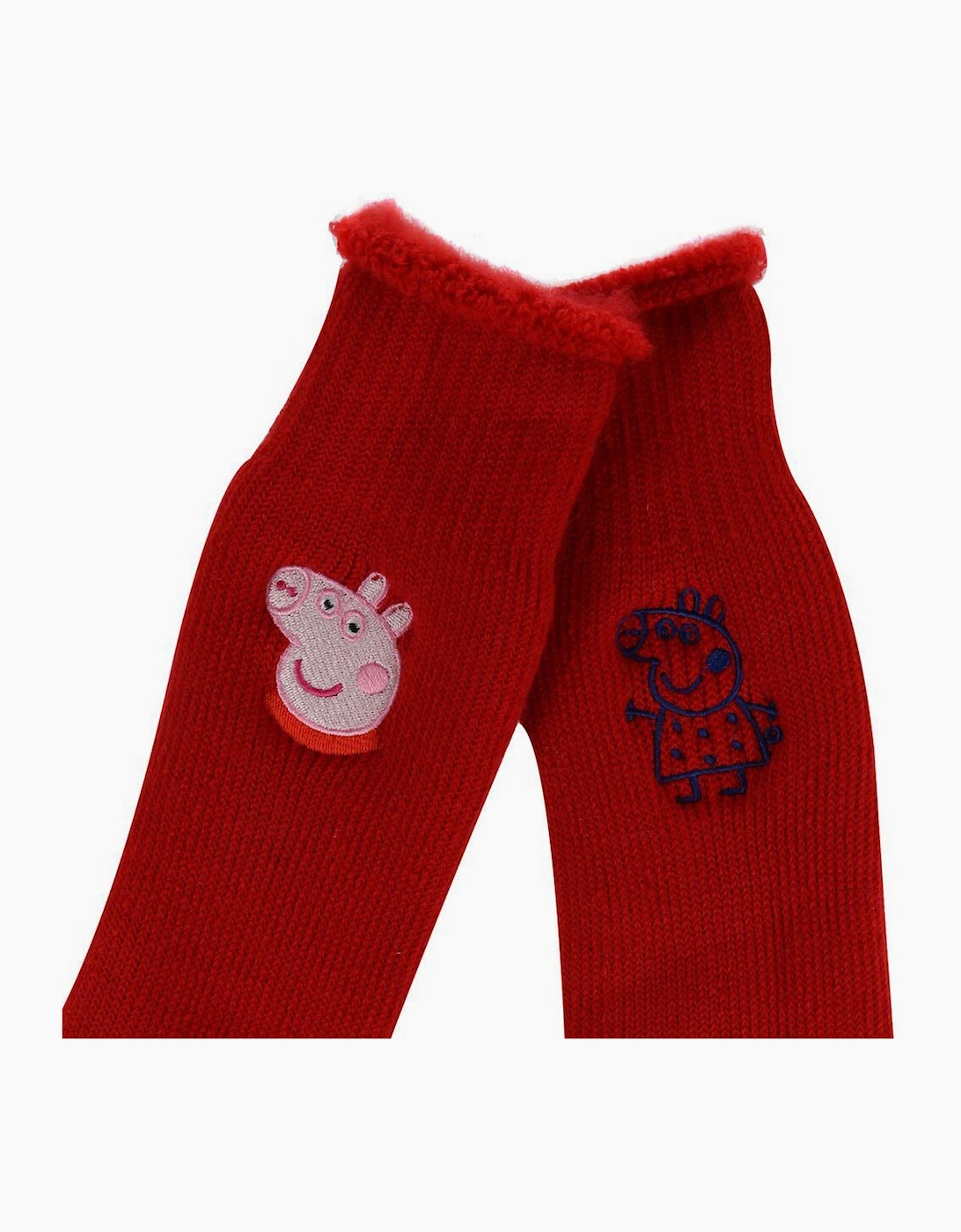Regatta Red Kids Peppa Pig Boot Socks (Pack Of 2) - 3 Uk-5.5 Uk - 63% Acrylic/28% Polyester/6% Polyamide/3% Elastane - Image 3