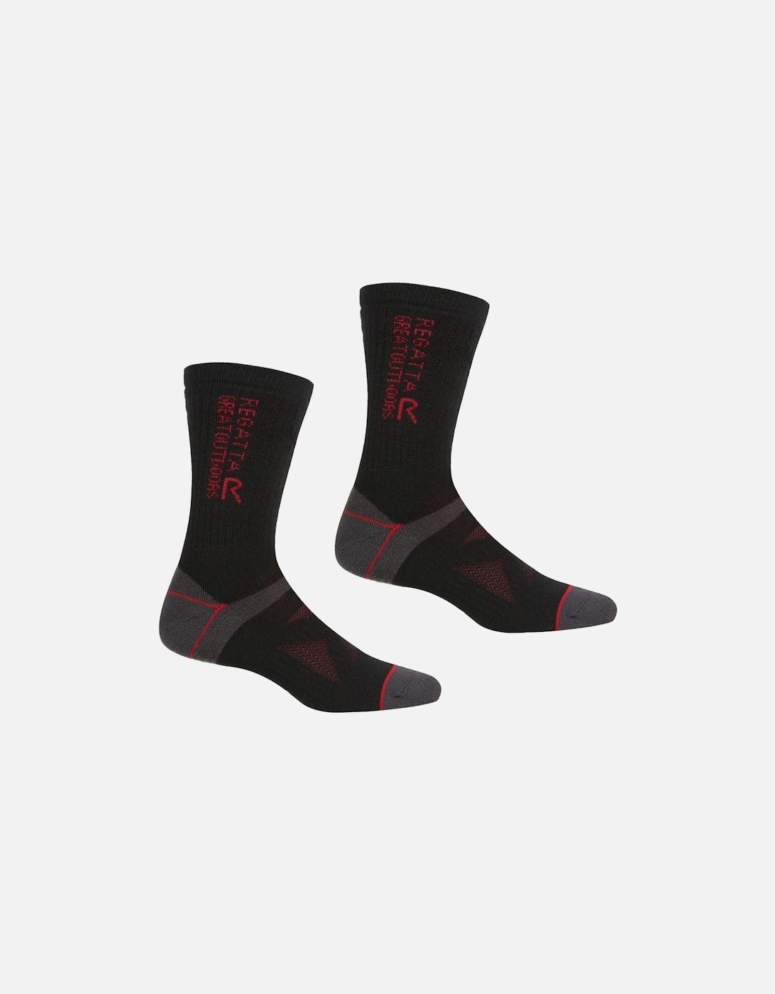 Unisex Adult Wool Hiking Boot Socks (Pack of 2), 5 of 4