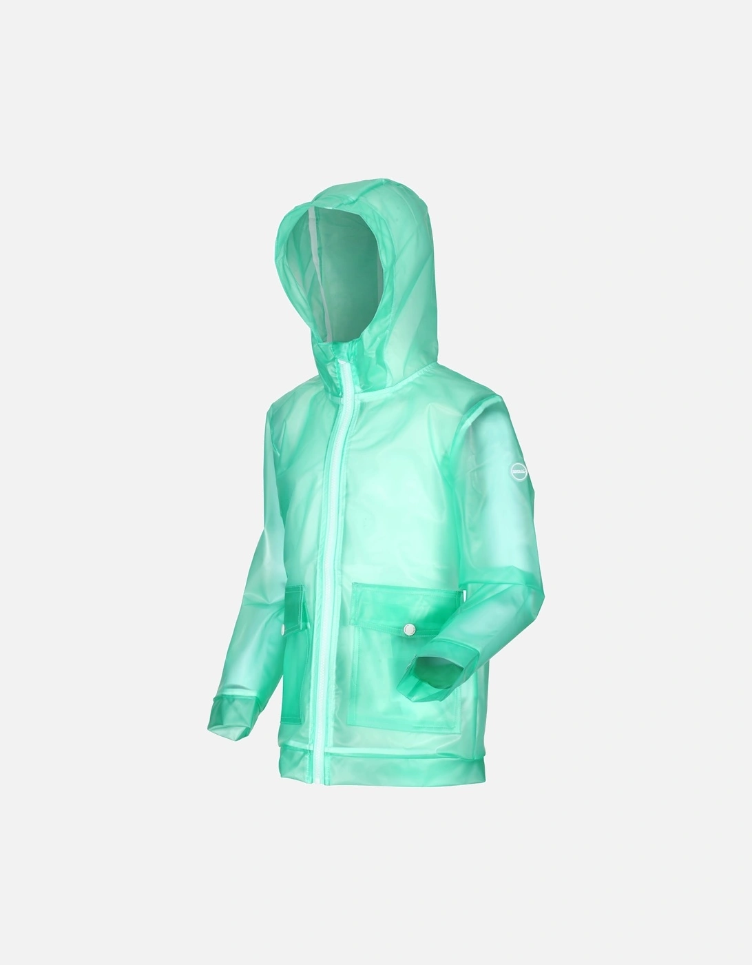 Childrens/Kids Hallow Transparent Hooded Waterproof Jacket