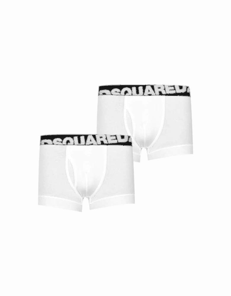 Cotton 2Pack White/Black Boxers