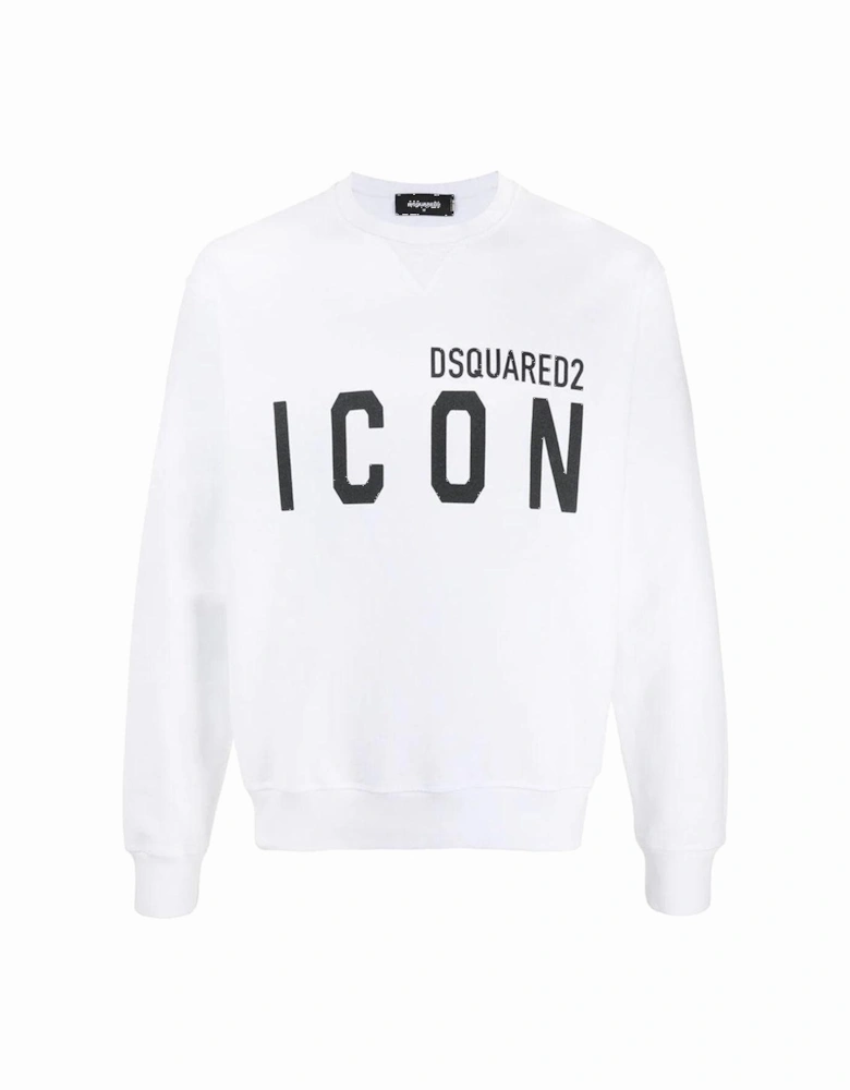 Men's ICON Print Sweatshirt White