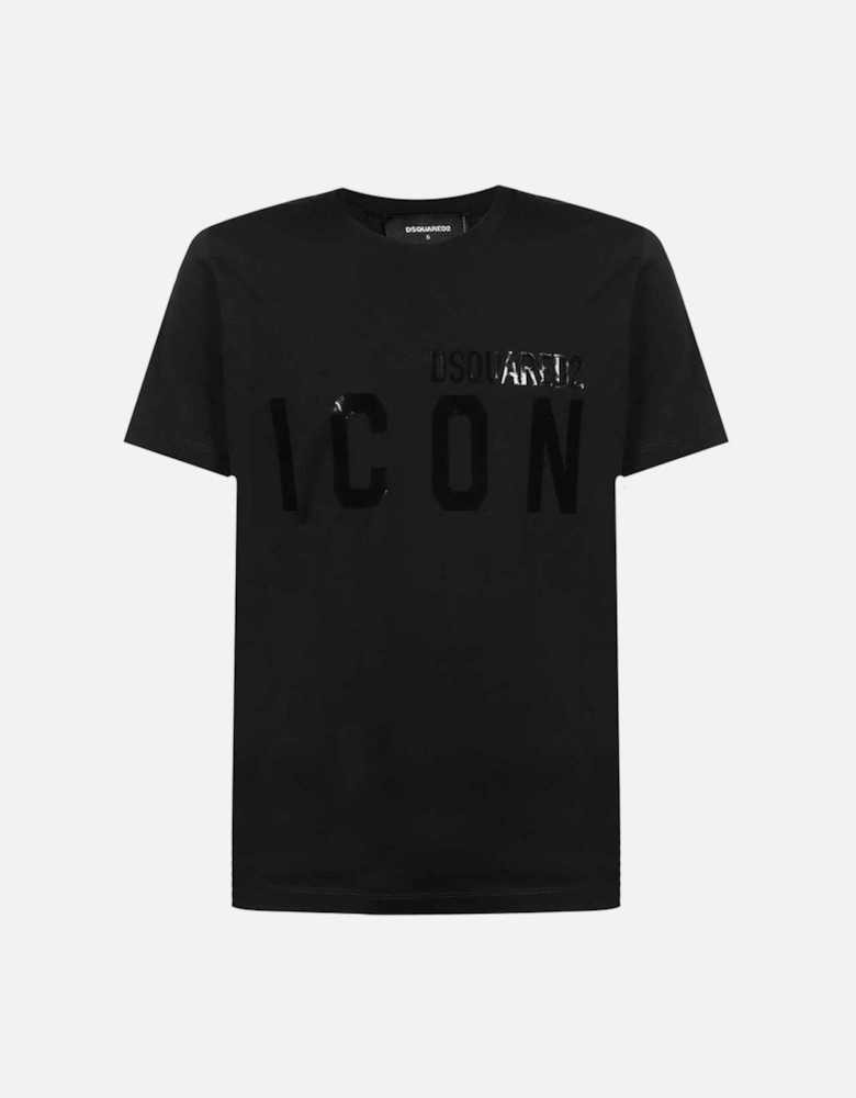 Men's ICON Logo Print T-Shirt Black