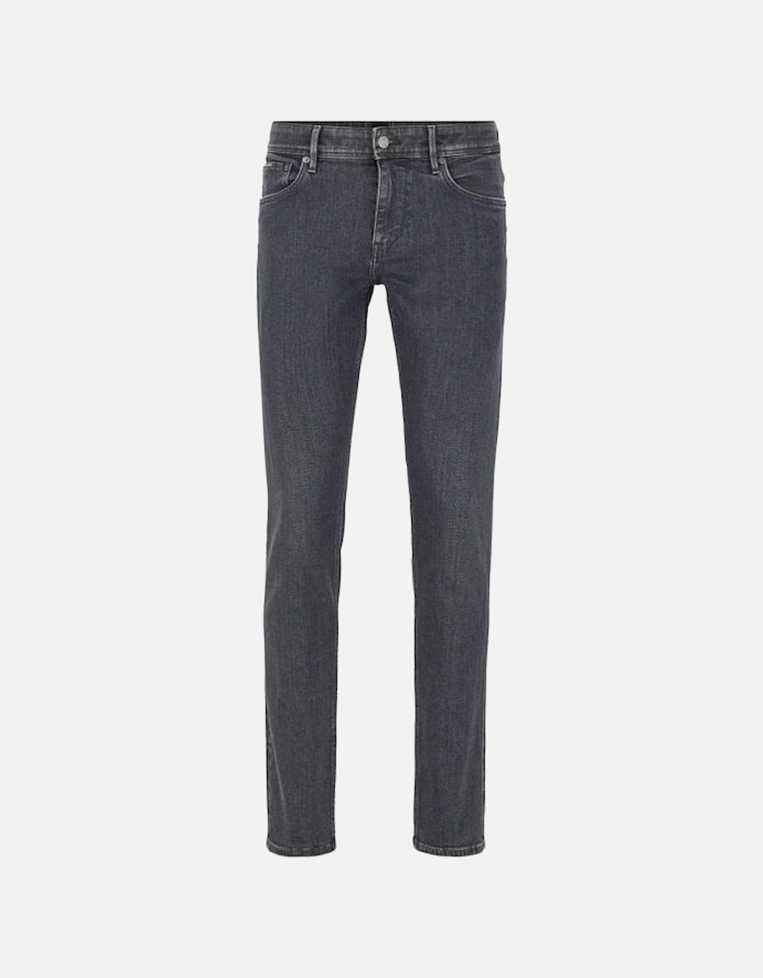 Hugo Boss Men's Grey Charlestone4 Extra Slim Fit Dark Jeans