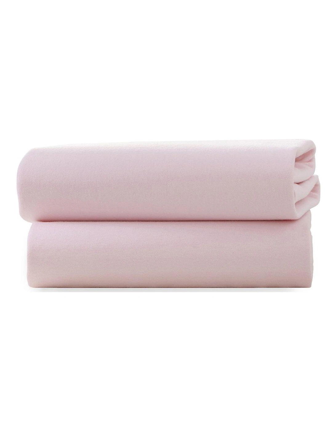 Pack of 2 Fitted Cot Sheets - Pink, 3 of 2