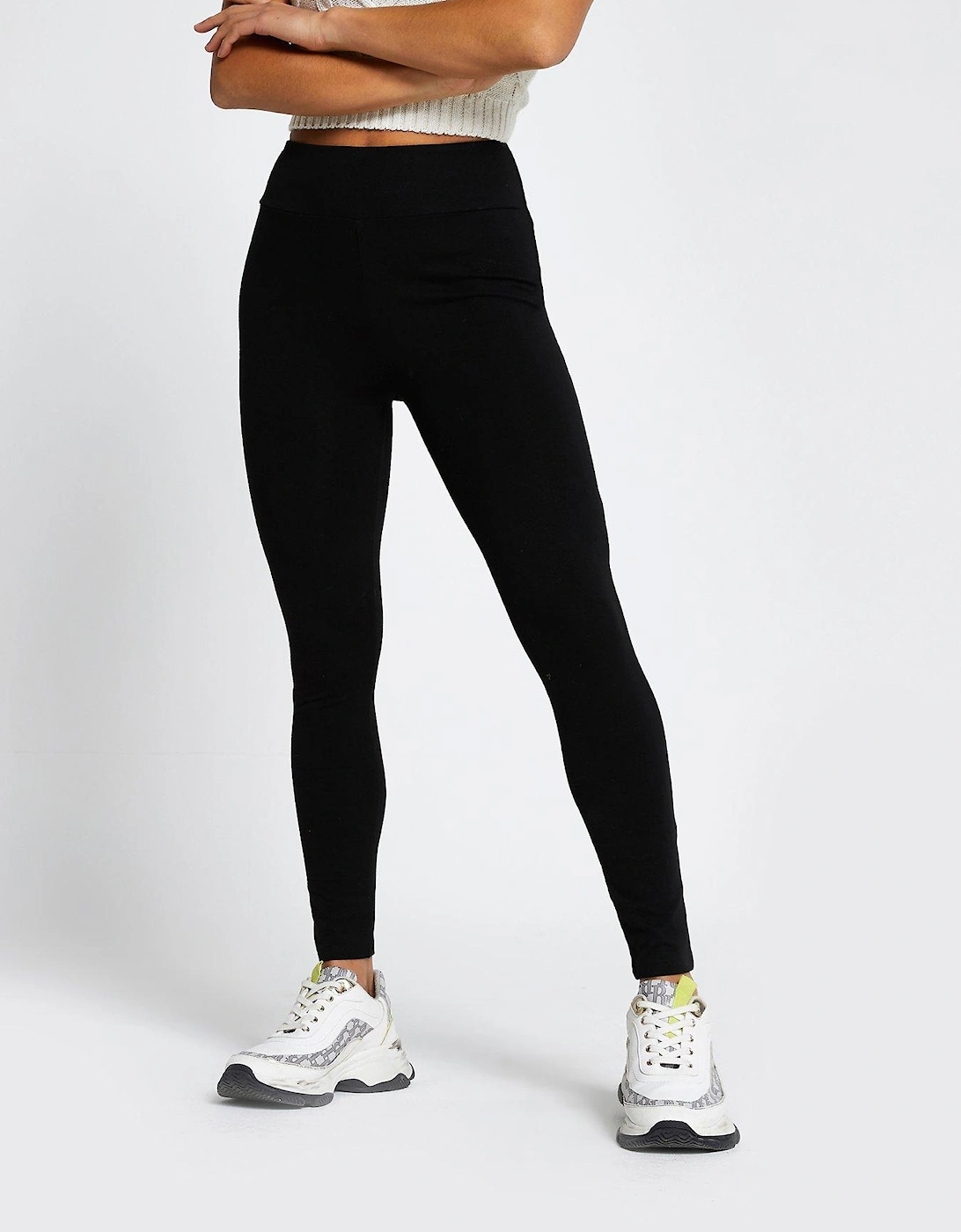 High Waist Jersey Legging-black, 2 of 1