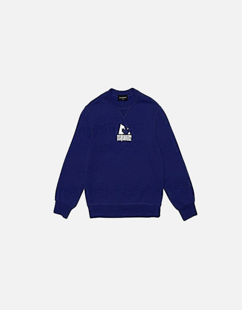 Boys Logo Sweater Blue