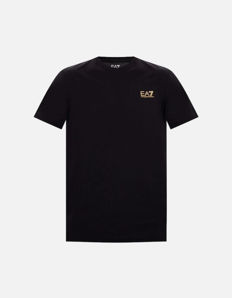 Cotton Basic Black/Gold T-Shirt