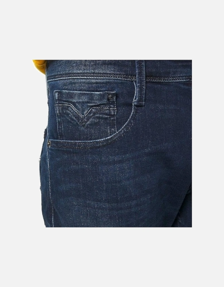 Anbass Dark Blue Slim Fit Jeans