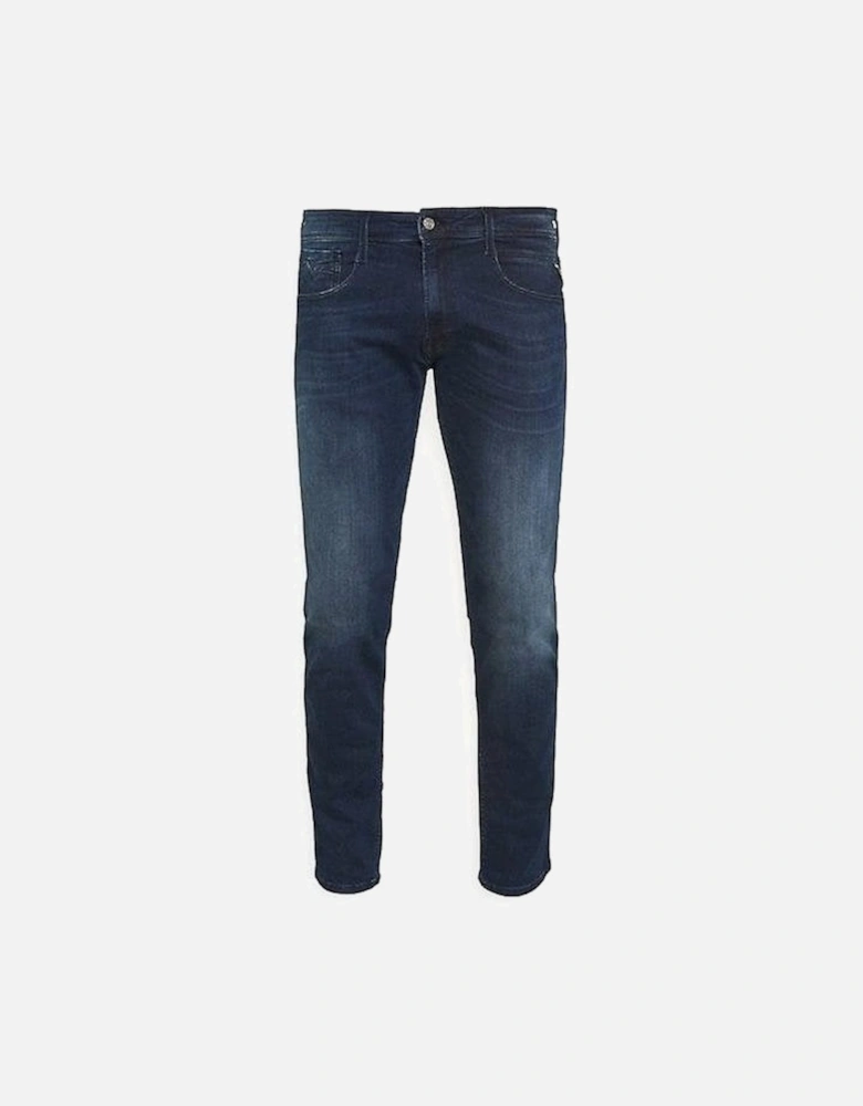 Anbass Dark Blue Slim Fit Jeans