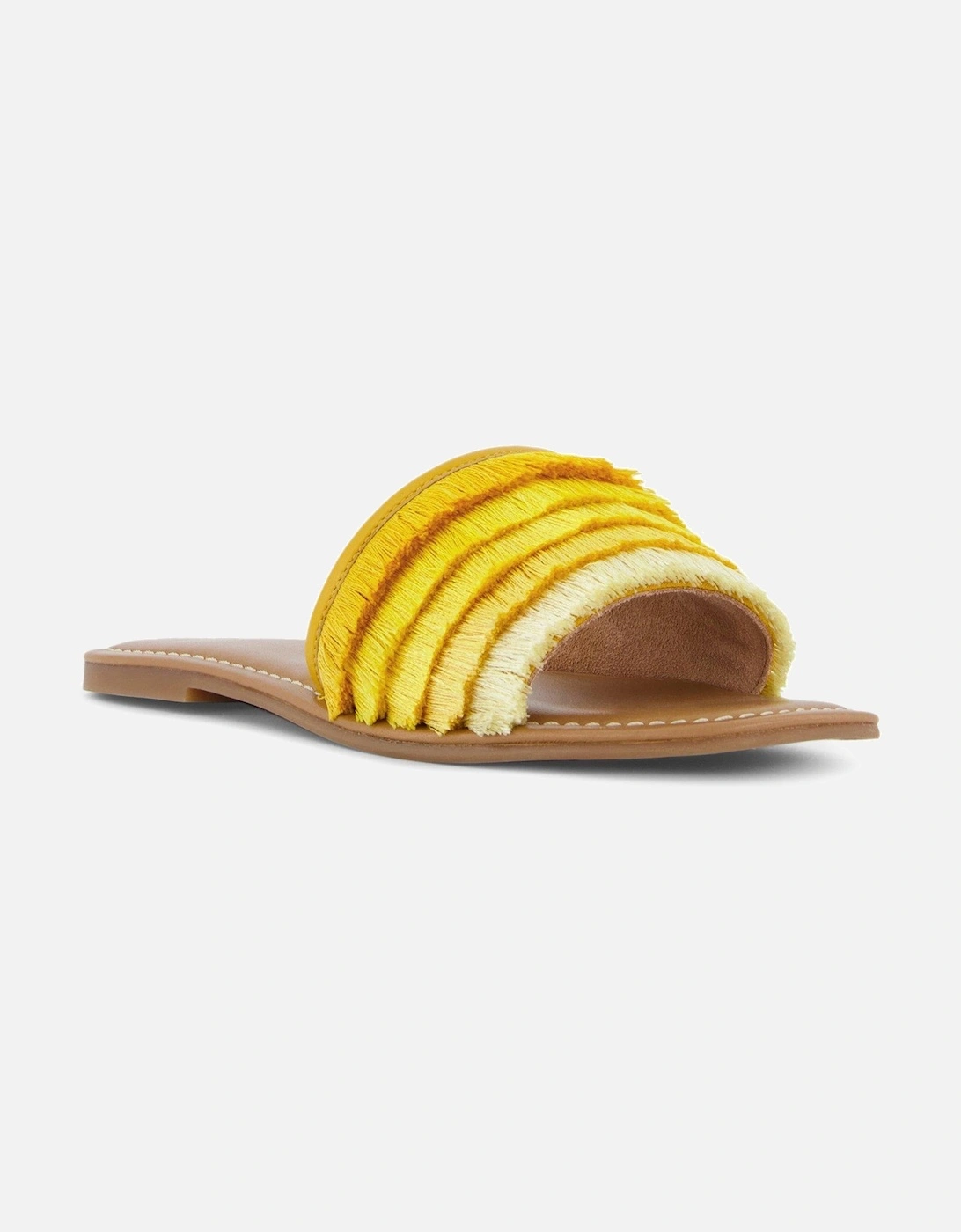 Ladies Lemoney - Fringed Slider Sandals, 7 of 6