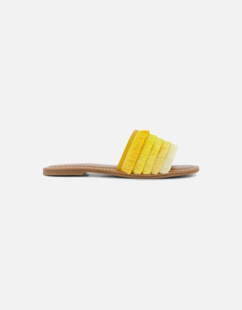 Ladies Lemoney - Fringed Slider Sandals
