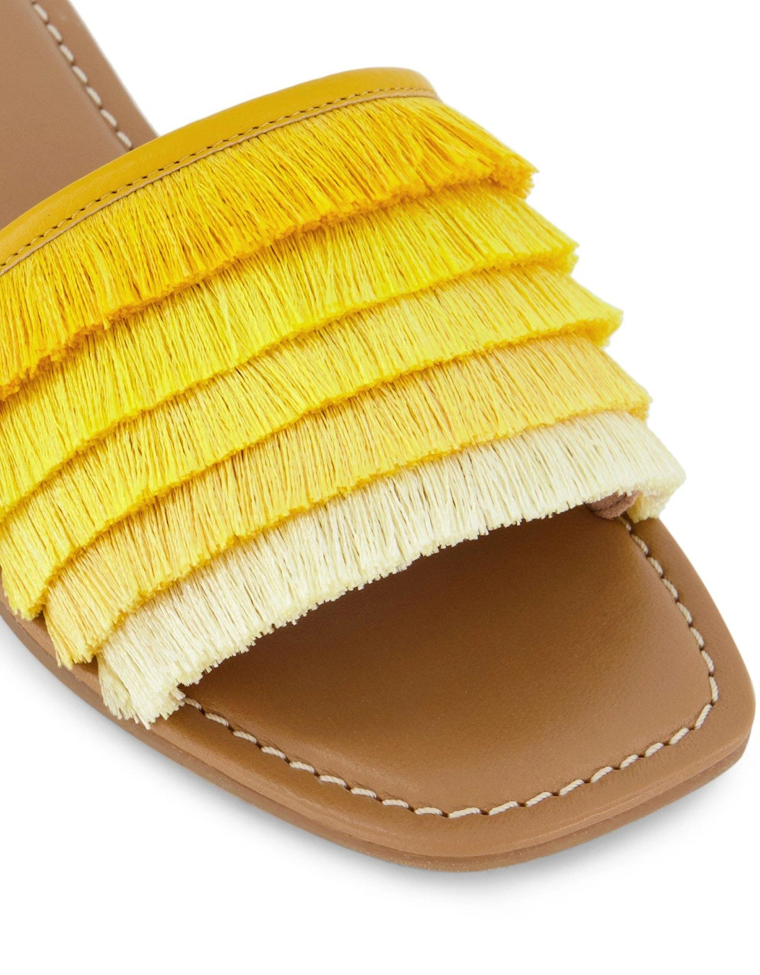 Ladies Lemoney - Fringed Slider Sandals