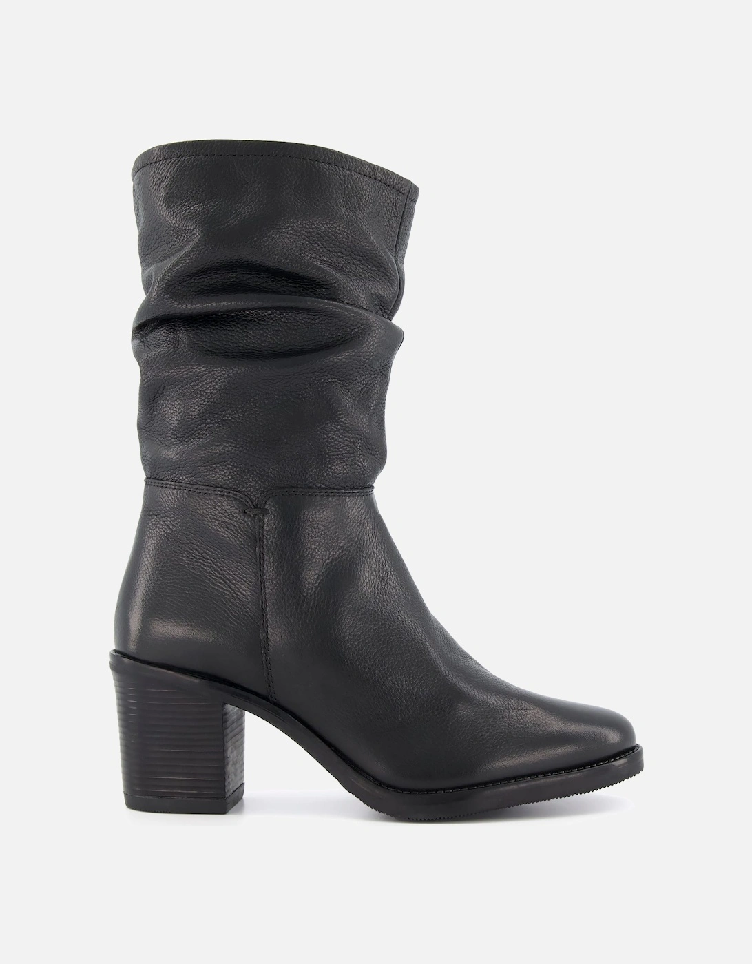 Ladies Rosemary - Slouched Heeled Calf Boots