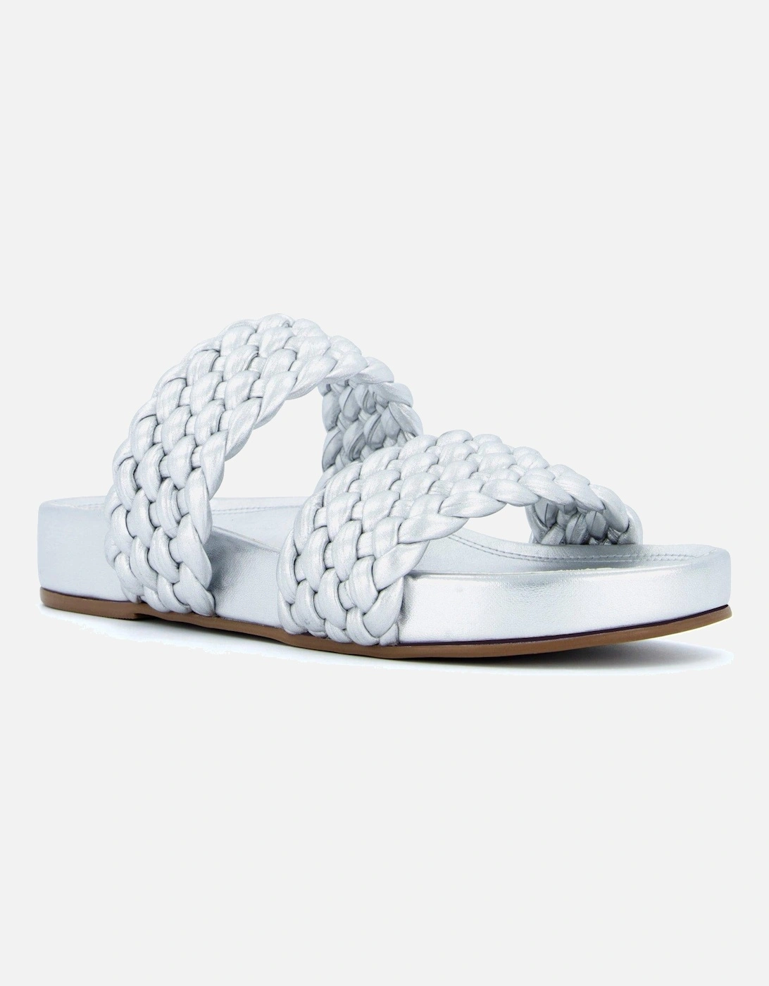 Ladies Laylow - Padded Woven Strap Sliders, 6 of 5