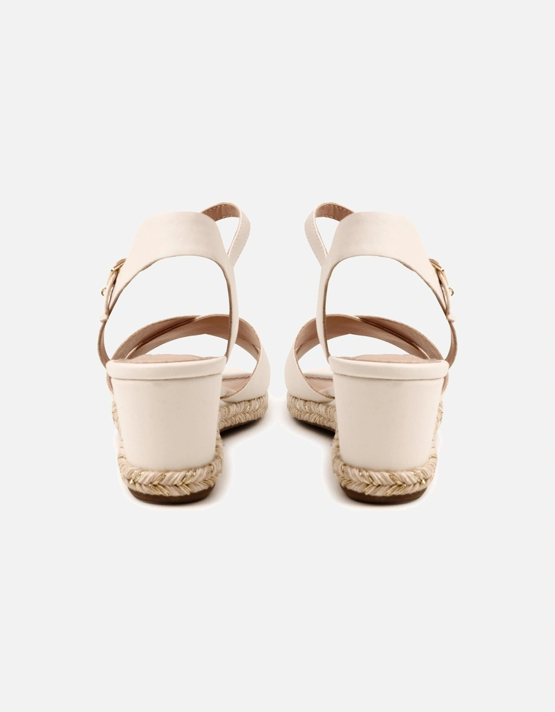 Ladies Kiwi Xx - Espadrille Trim Wedge Heel Sandals