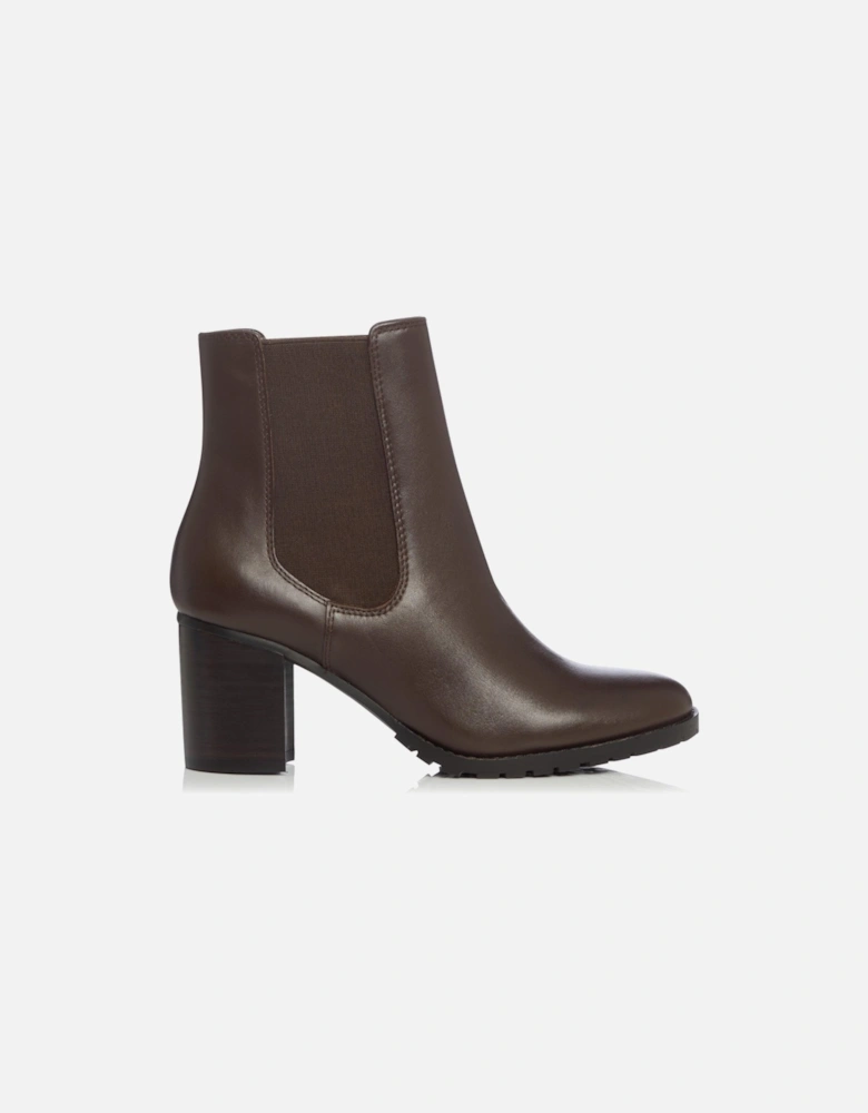 Ladies Partnia - Cleated Block Heel Chelsea Boots