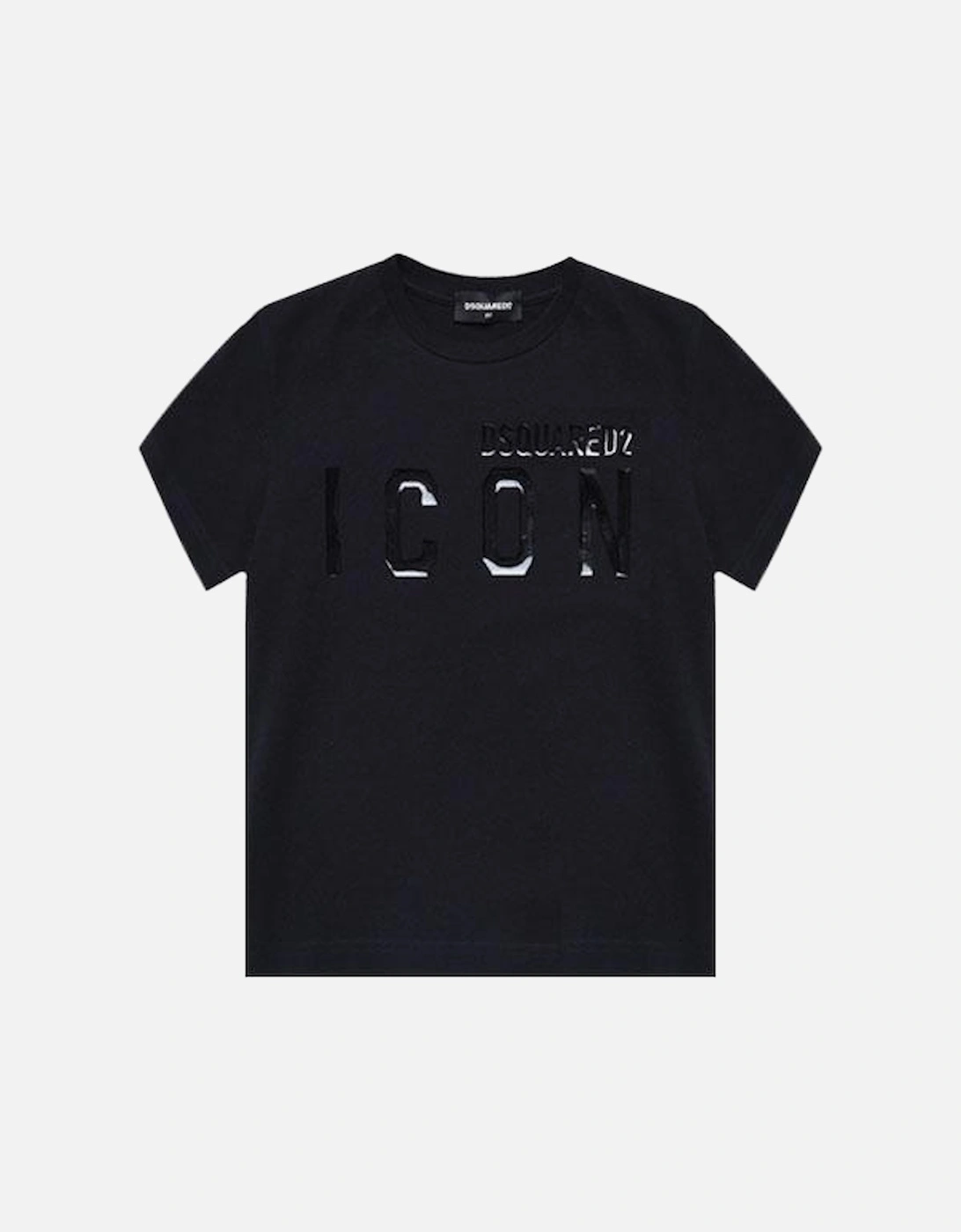 Boys Logo-Print Short-Sleeved T-Shirt Black, 4 of 3