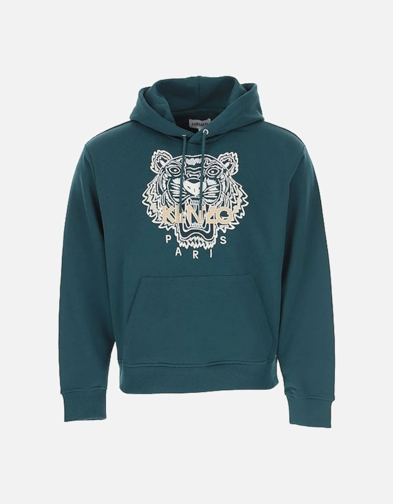 Classic Tiger Overhead Green Hoodie