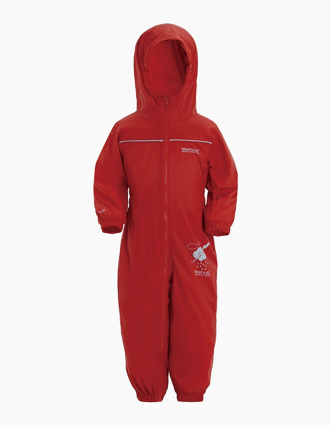 Regatta Unisex Grey Great Outdoors Childrens Toddlers Puddle Iv Waterproof Rainsuit  18-24 Months 18-24M Kids