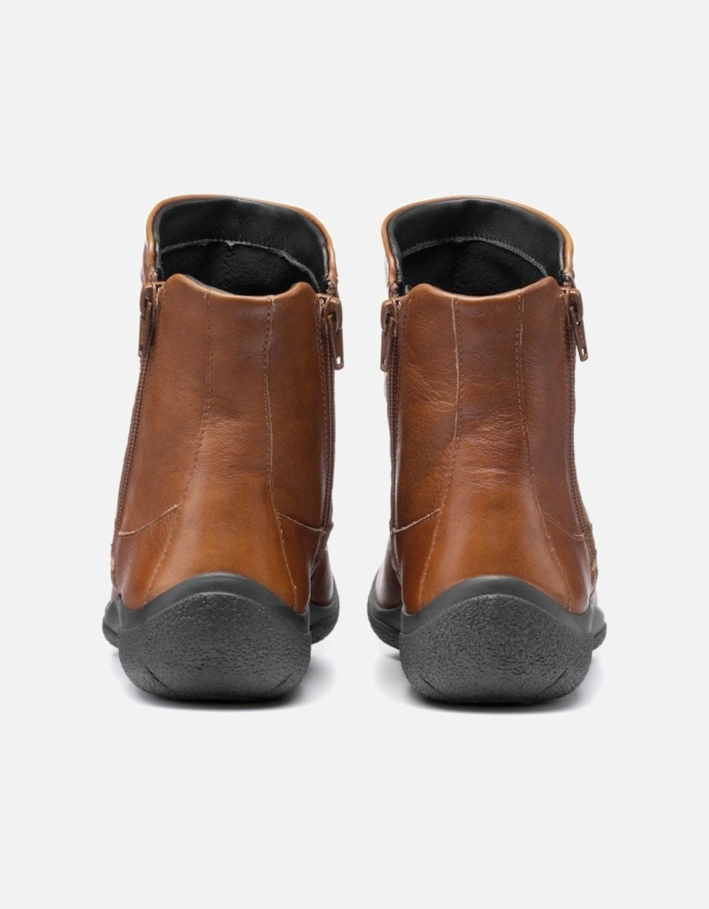 Whisper Womens Leather Wide Fit Ankle Boots