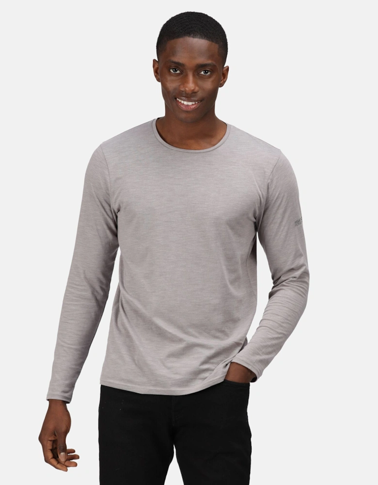 Mens Essentials Long-Sleeved T-Shirt (Pack of 3)