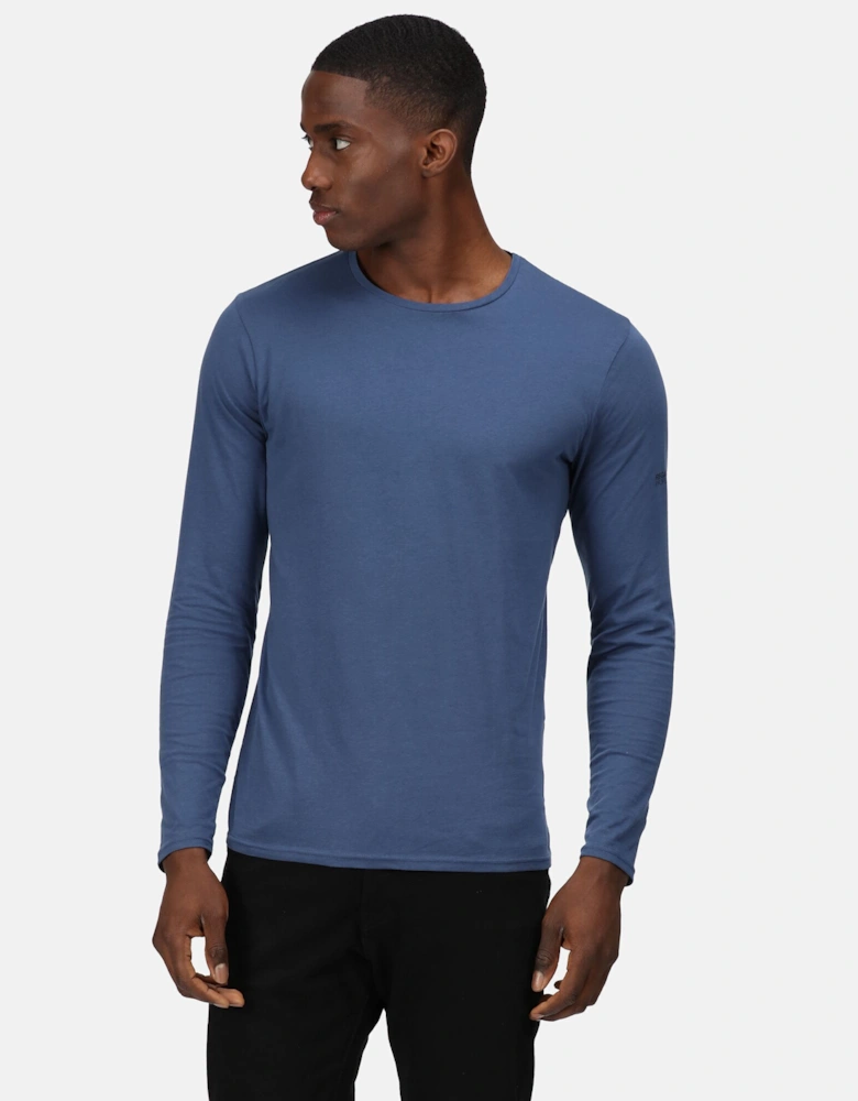 Mens Essentials Long-Sleeved T-Shirt (Pack of 3)
