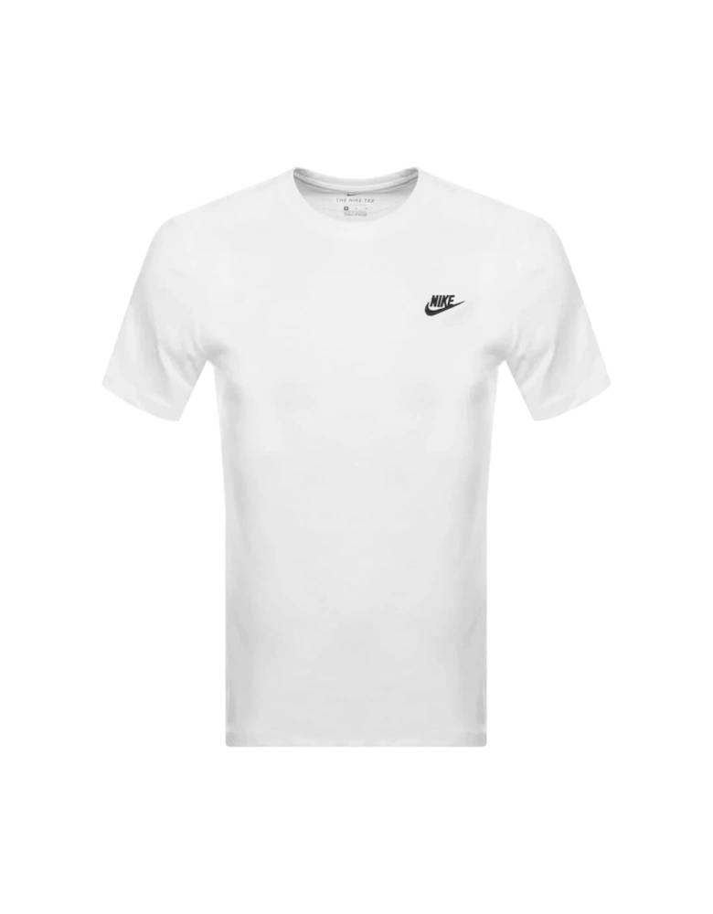 Crew Neck Club T Shirt White