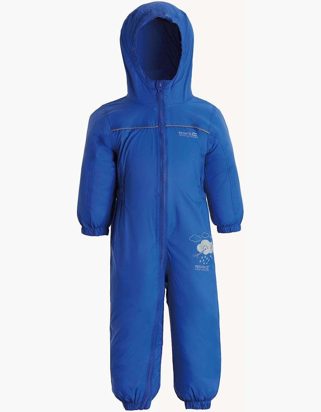 Regatta Unisex Blue Great Outdoors Childrens Toddlers Puddle Iv Waterproof Rainsuit  18-24 Months 18-24M Kids