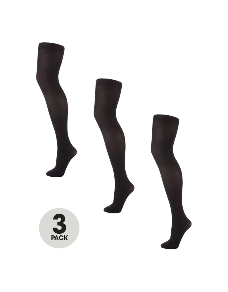 Tights 40 Denier Opaque (3 Pack) - Black