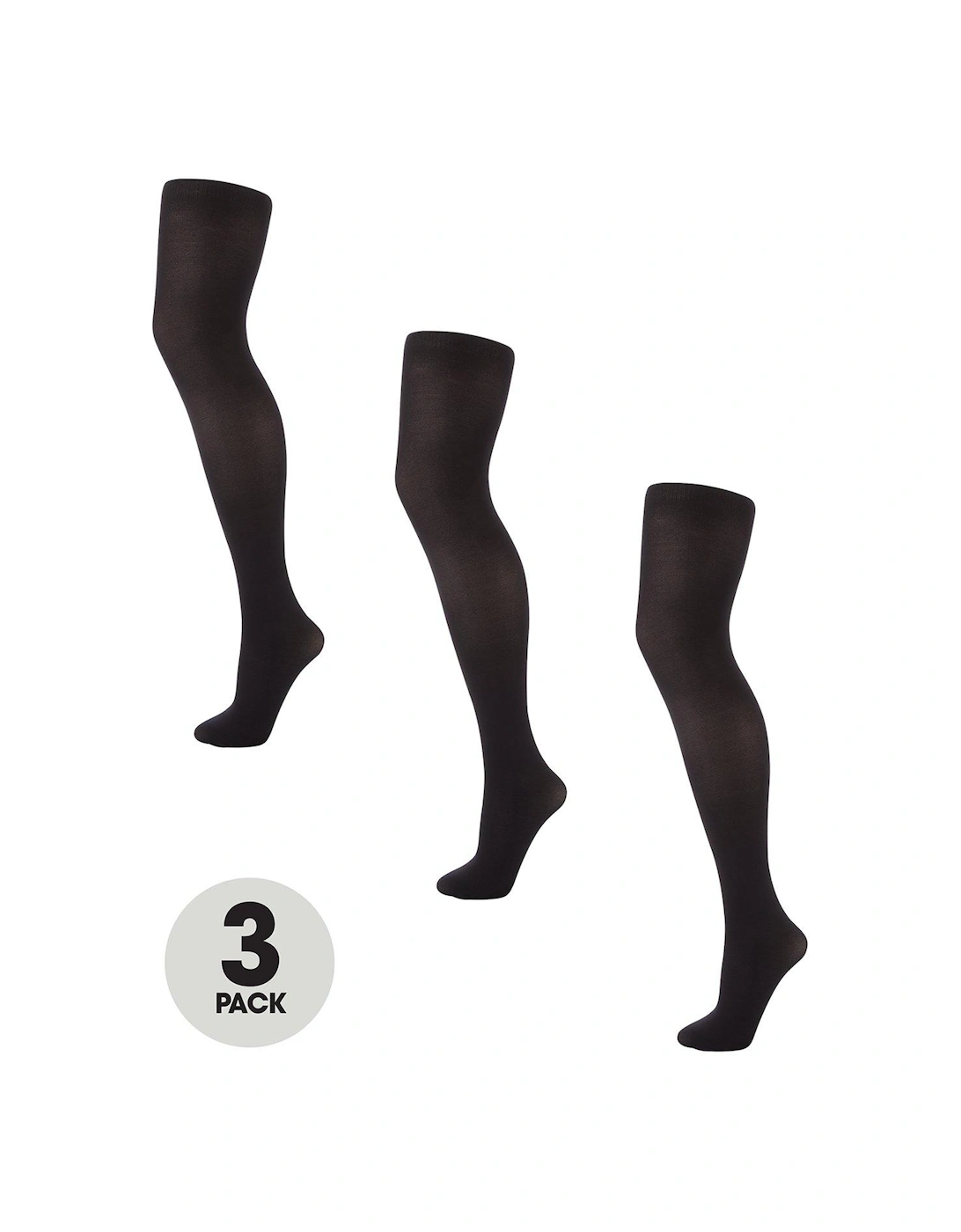 Tights 40 Denier Opaque (3 Pack) - Black, 3 of 2
