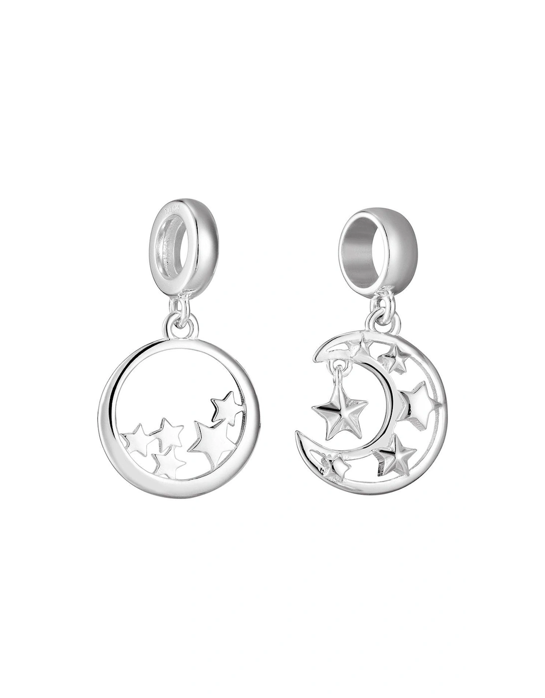 Sterling Silver Set Of 2 Cosmic Charms, 3 of 2