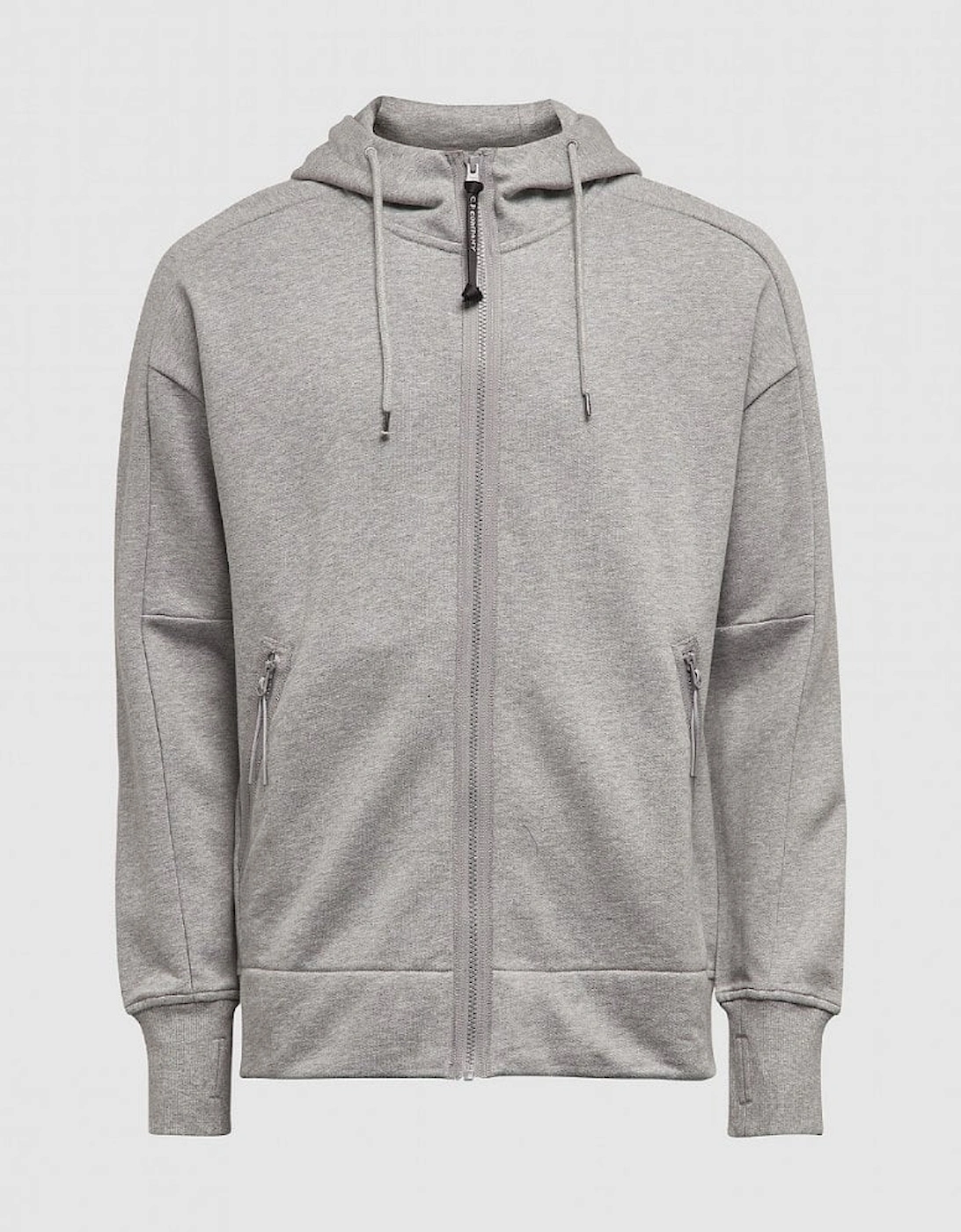 Cotton Goggle Logo Grey Full Zip Hoodie, 4 of 3