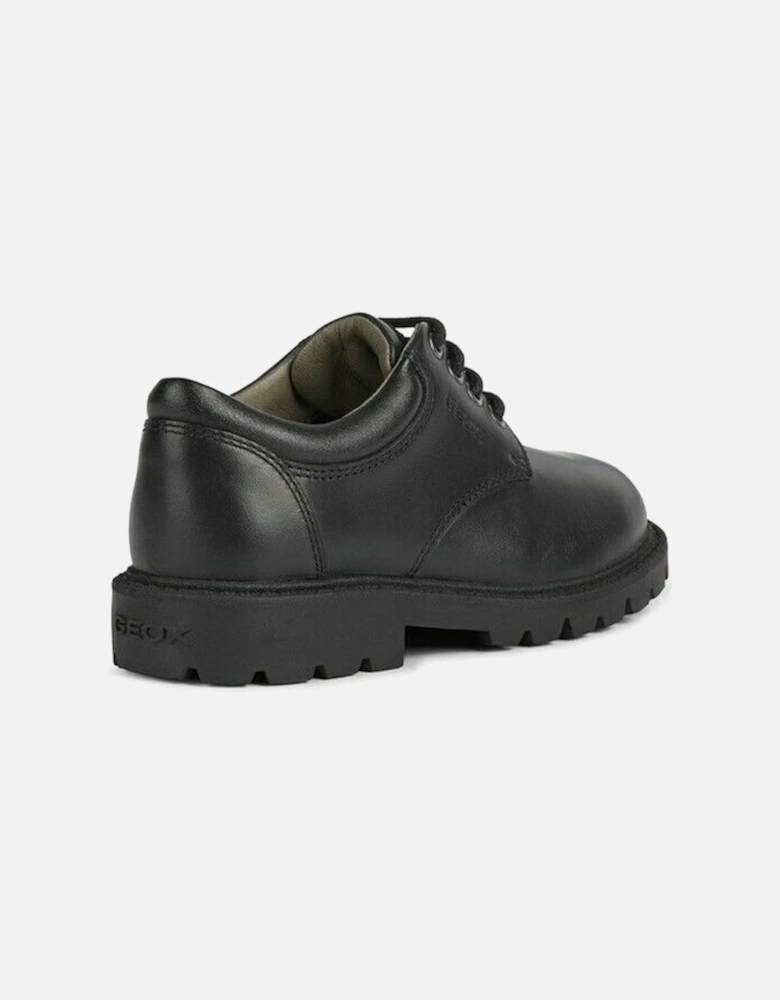 Boys Shaylax Leather School Shoes