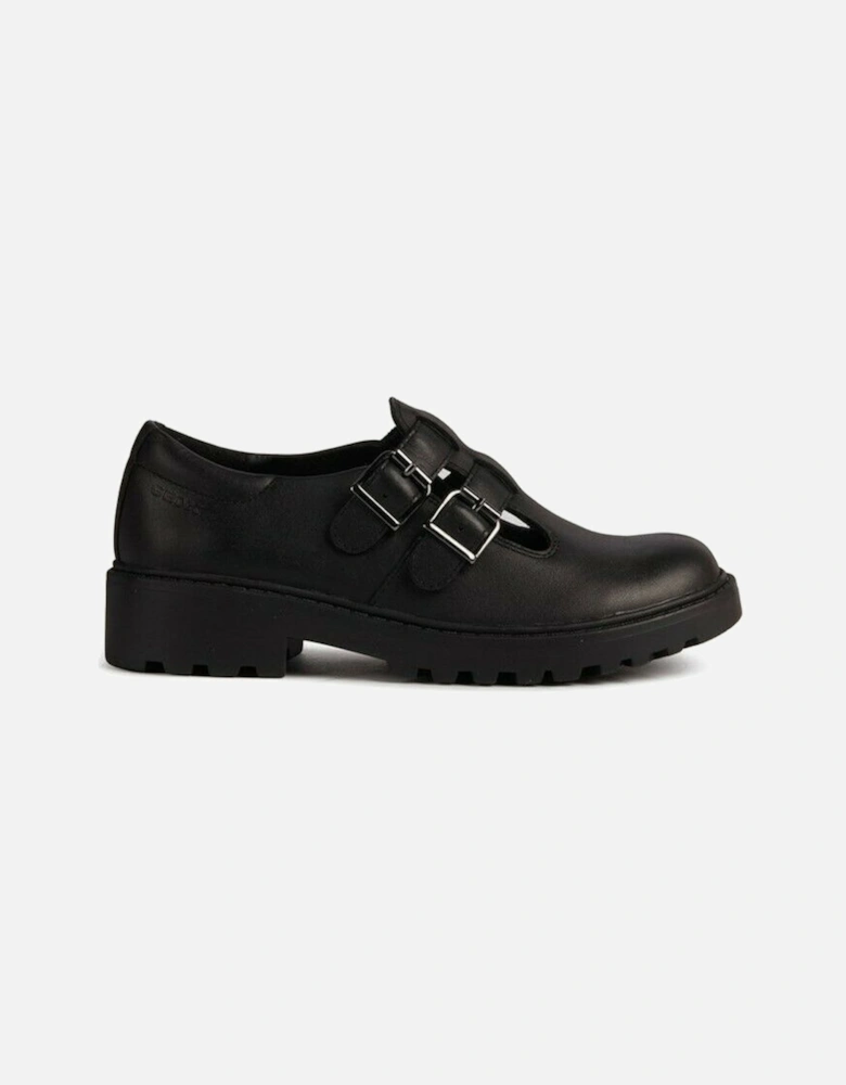 Girls Casey Leather School Shoes