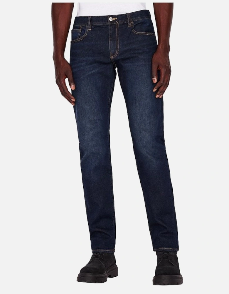 A|X Mens Slim Dark Jean Indigo Blue Denim